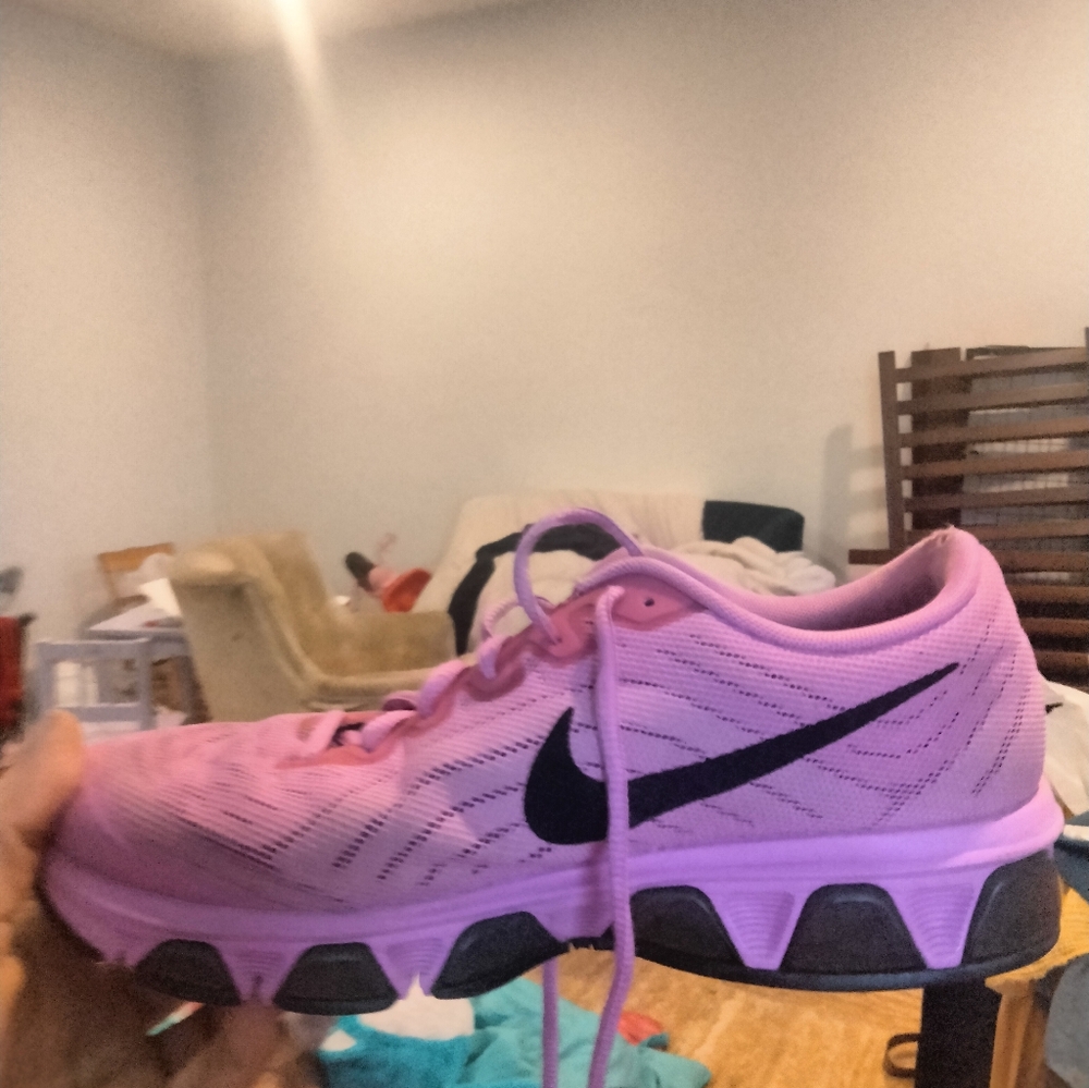 Nike Purple Running Shoes with Black Logo